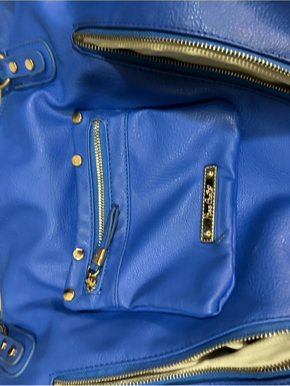 Blue Women’s Tote Handbag - Designer-Inspired Shoulder Bag